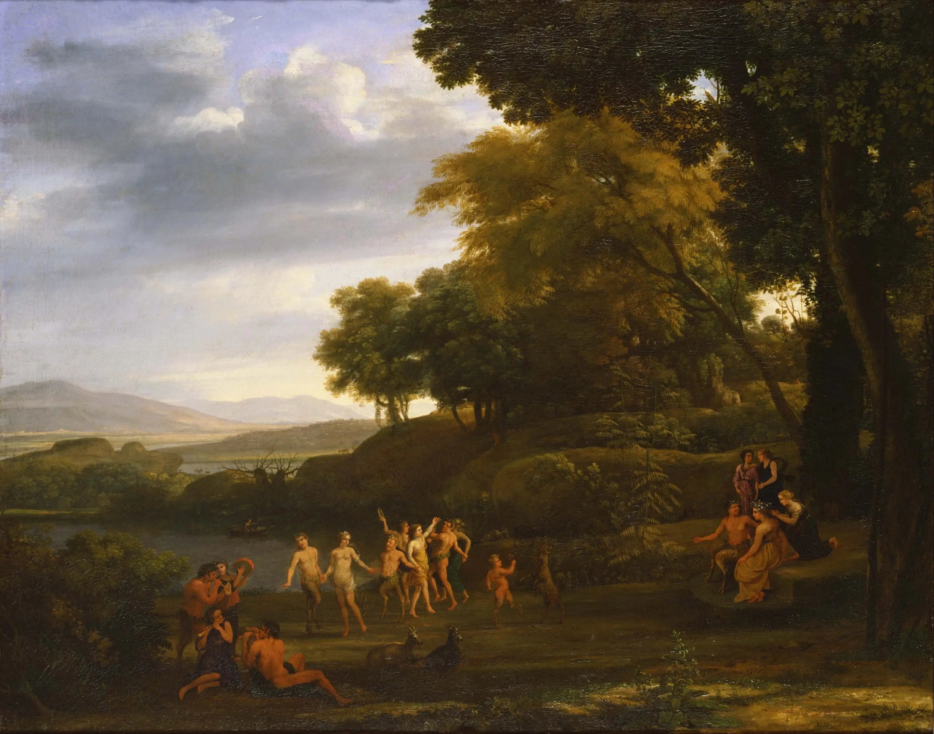 Paysage avec des satyres et des nymphes dansants - Claude Lorrain - Alpha Reproduction