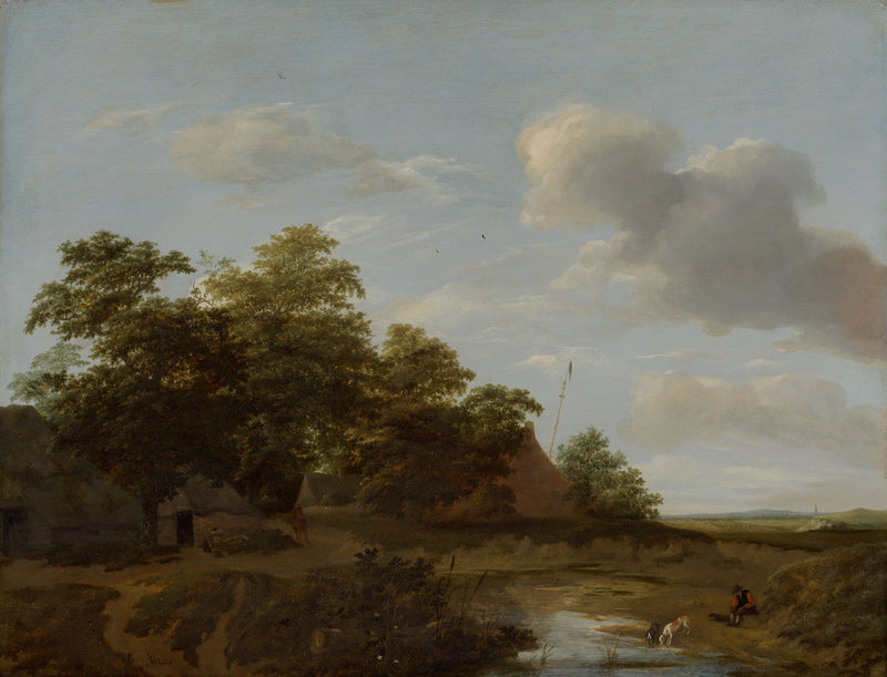 Paysage avec ferme - Jan Vermeer van Haarlem l'ancien
