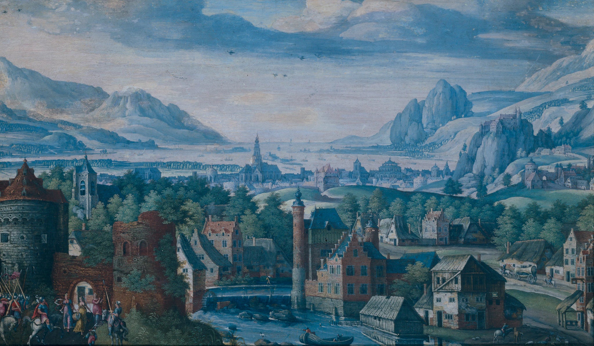 Paysage avec l'histoire de la fille de Jephté - Jacob Savery