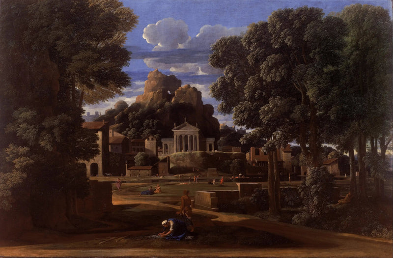 ทัศนียภาพกับเถ้าถ่านของ Phocion - Nicolas Poussin