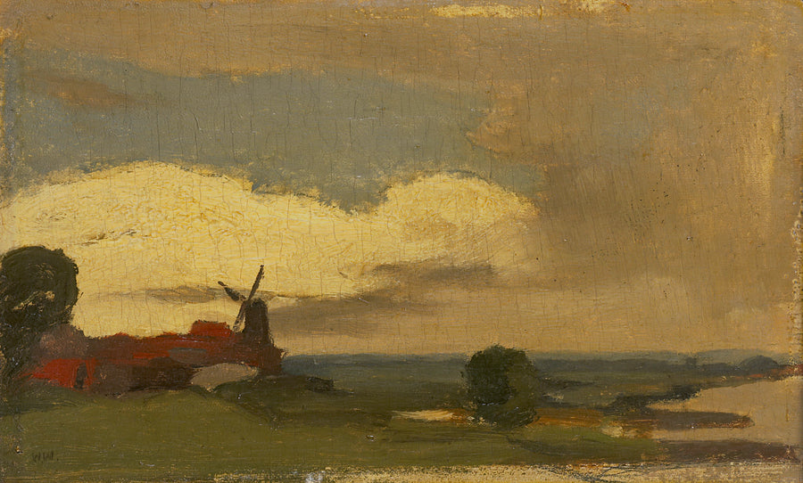 Paysage avec le moulin de Wijk près de Duurstede - Willem Witsen
