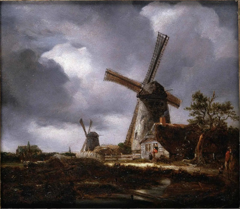 ทัศนียภาพพร้อมกังหันลมใกล้ฮาร์เล็ม ตามผลงานของ Jacob van Ruisdael - John Constable