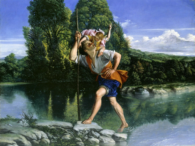 ทัศนียภาพพร้อมนักบุญคริสโตเฟอร์ - Orazio Gentileschi
