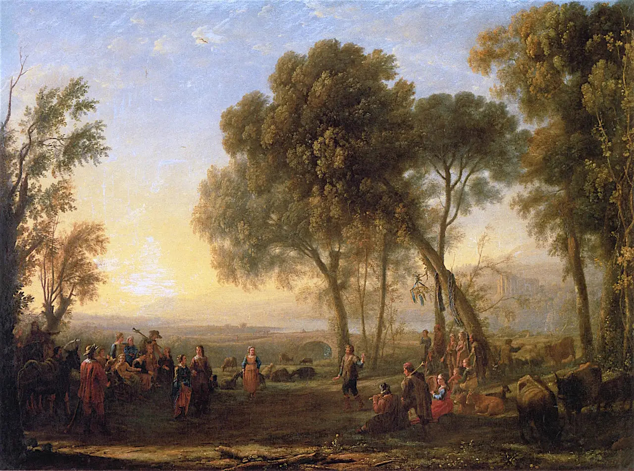 Paysage avec une danse country - Claude Lorrain - Alpha Reproduction