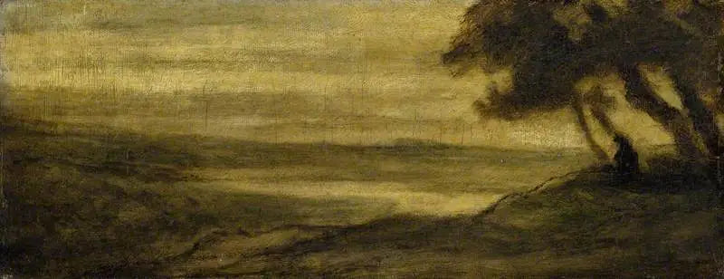 Paysage avec une figure - Honoré Daumier - Alpha Reproduction