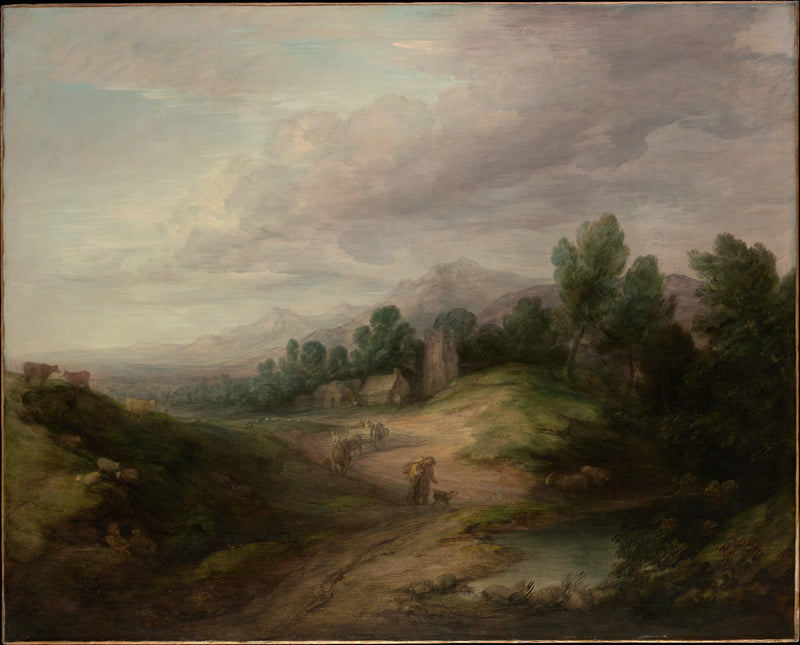 Paysage boisé des hauteurs - Thomas Gainsborough