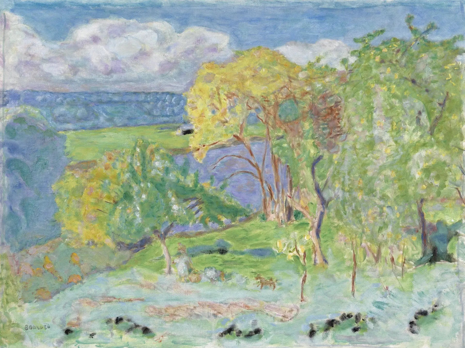 Paysage d'automne (environs de Vernon) - Pierre Bonnard image 1 reproduction réalisée par Alpha Reproduction