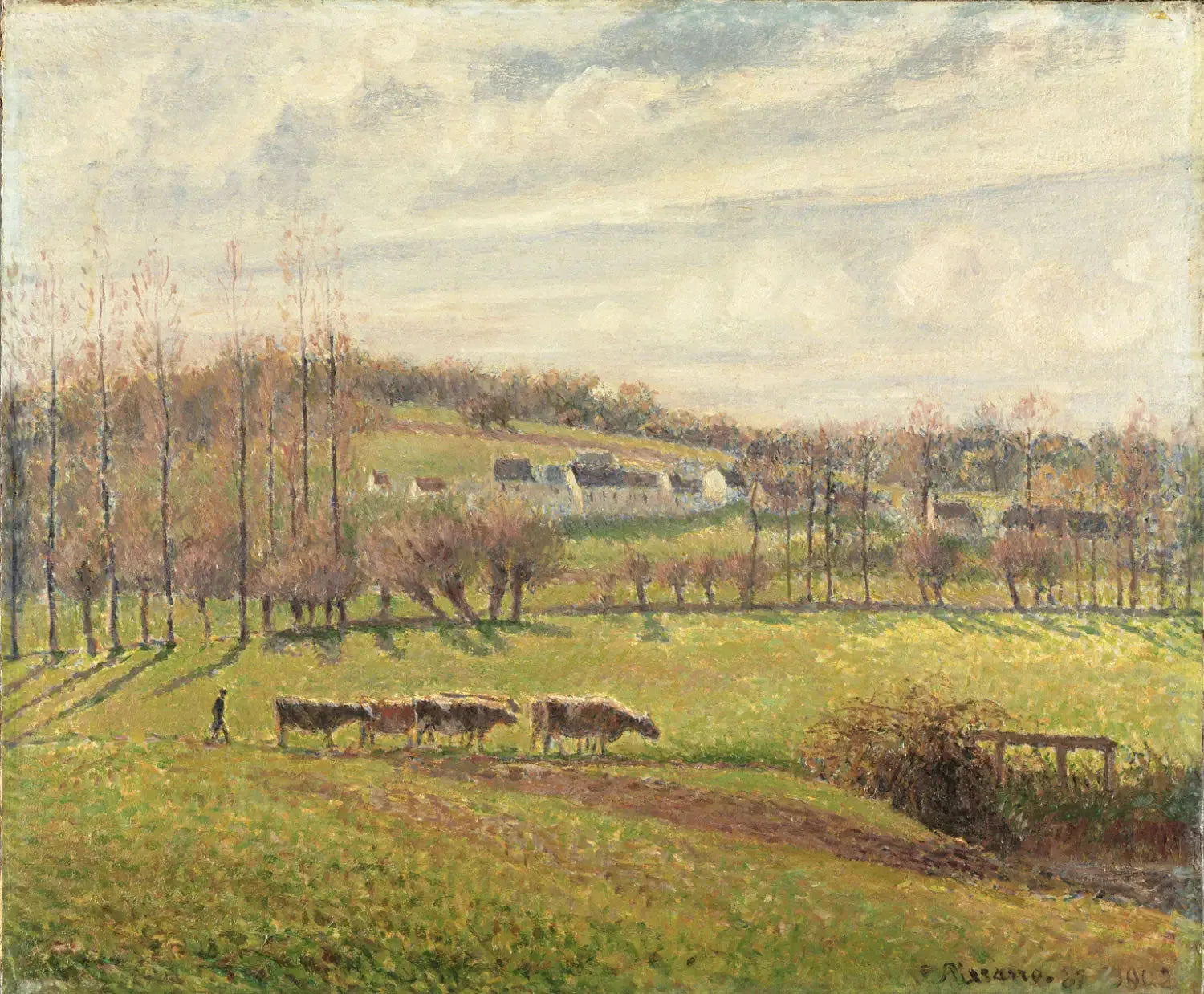 Paysage d'été, Éragny - Camille Pissarro image 1 tableau peint à l’huile sur toile