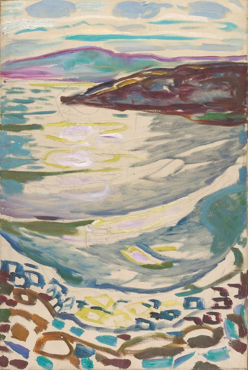 ทิวทัศน์ของ Hvitsten - Edvard Munch