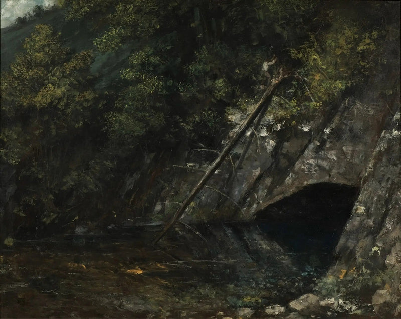 ทัศนียภาพของ La Source Bleue - Gustave Courbet