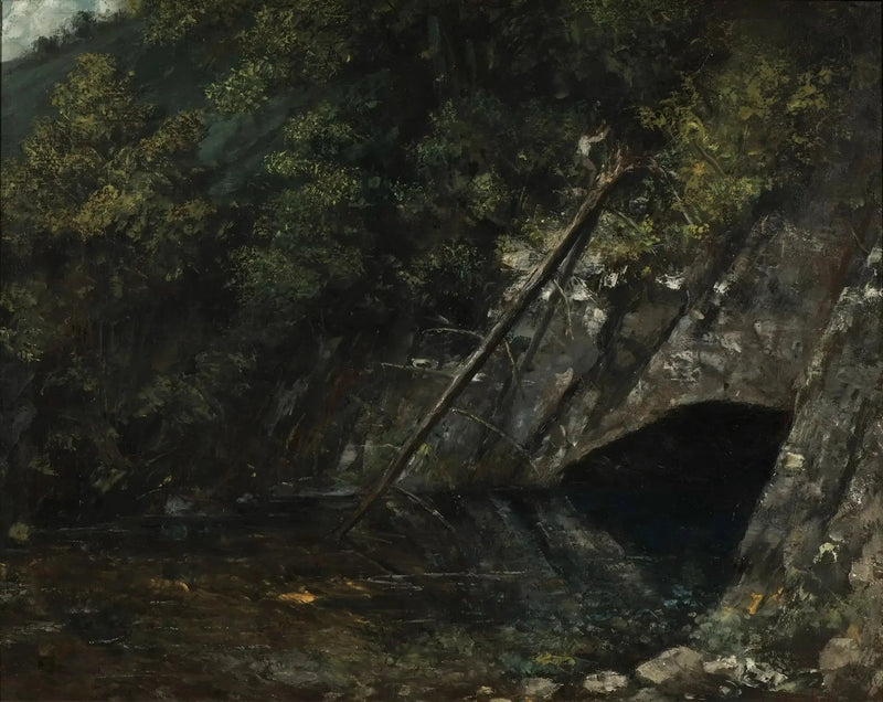 ทัศนียภาพของ La Source Bleue - Gustave Courbet