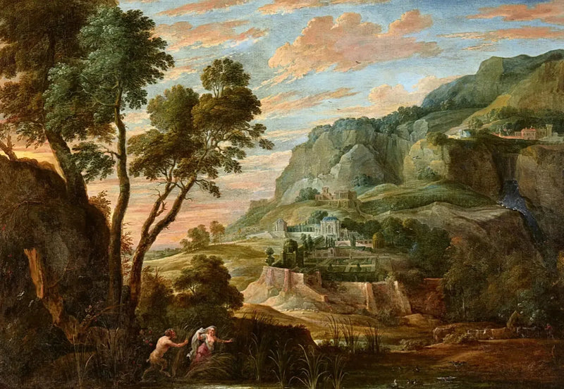 ภาพภูเขาพานอรามา พร้อมกับ Pan และ Syrinx - David Teniers le Jeune