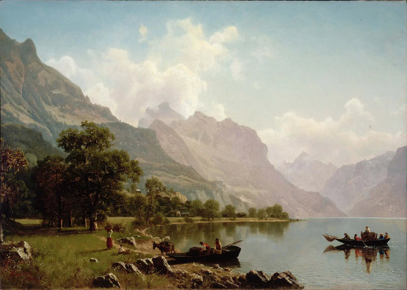 ภาพภูเขาสวิส - Albert Bierstadt