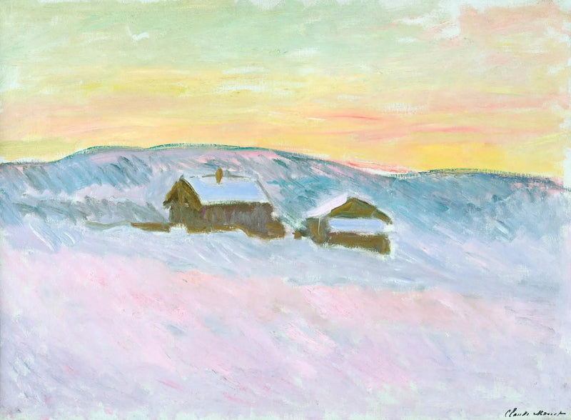 ภูมิทัศน์ของนอร์เวย์ บ้านสีน้ำเงิน - Claude Monet
