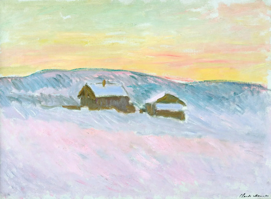 ภูมิทัศน์ของนอร์เวย์ บ้านสีน้ำเงิน - Claude Monet