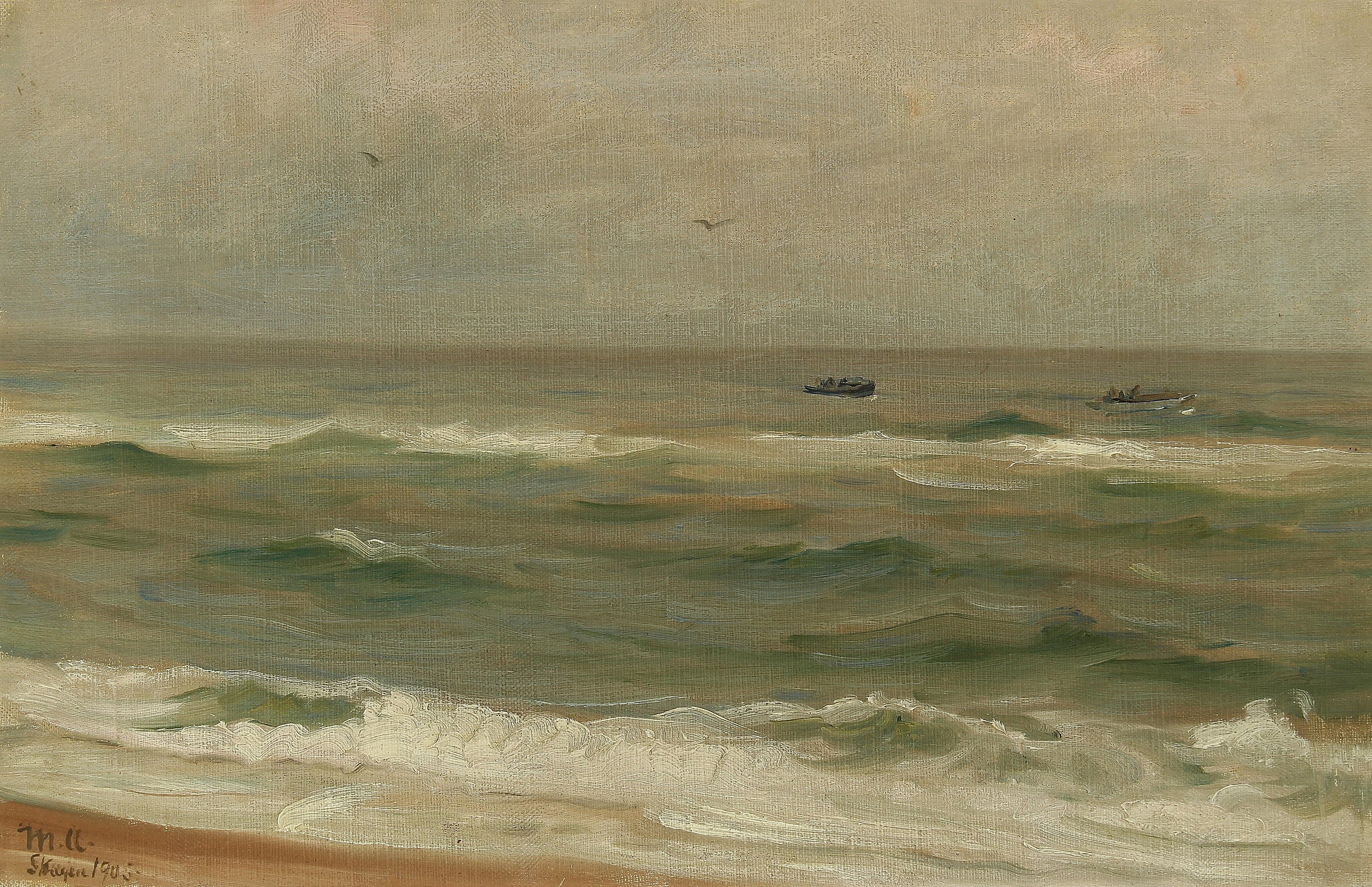 Paysage de Skagen. - Michael Peter Ancher image 1 copie de tableau peinte à la main
