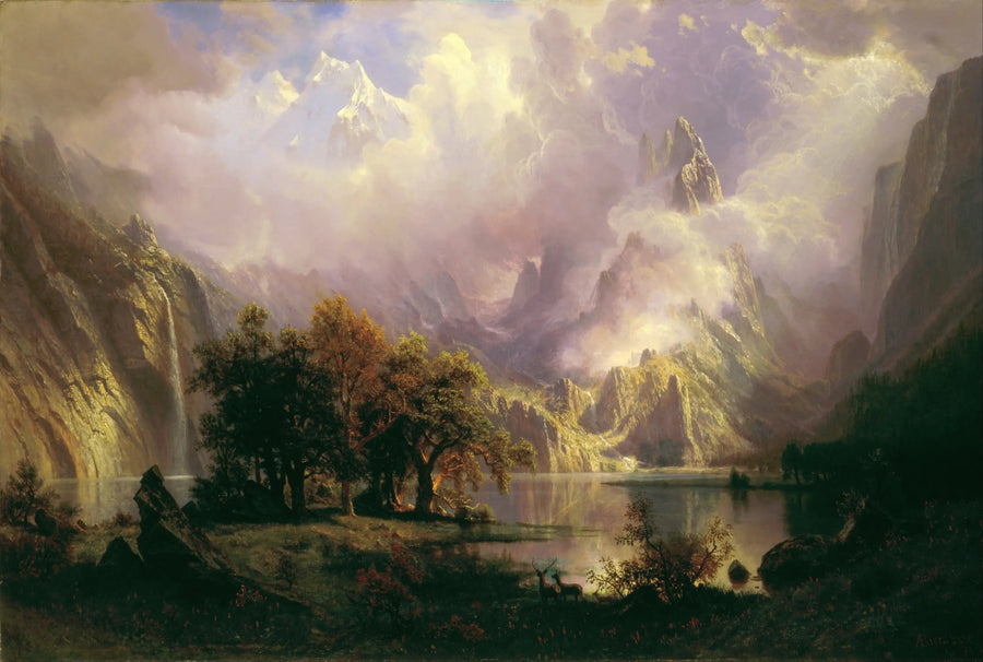 ทัศนียภาพของเทือกเขาร็อคกี้ - Albert Bierstadt