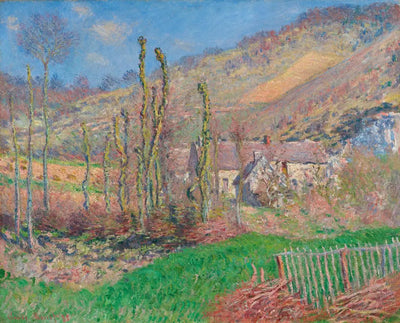 Reproduction du tableau « Paysage d'hiver au val de Falaise (Giverny) - Claude Monet » par Alpha Reproduction en peinture à l’huile