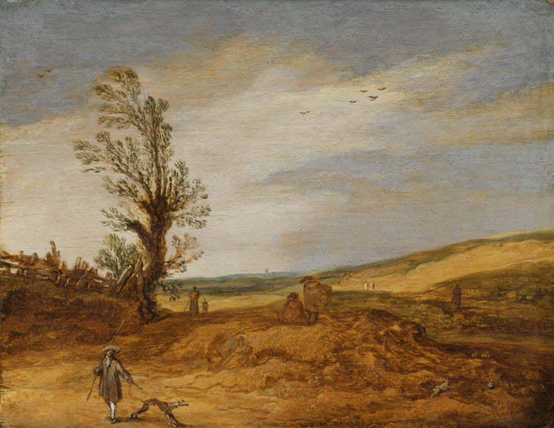 Paysage de dunes - Esaias Van de Velde l'Ancien