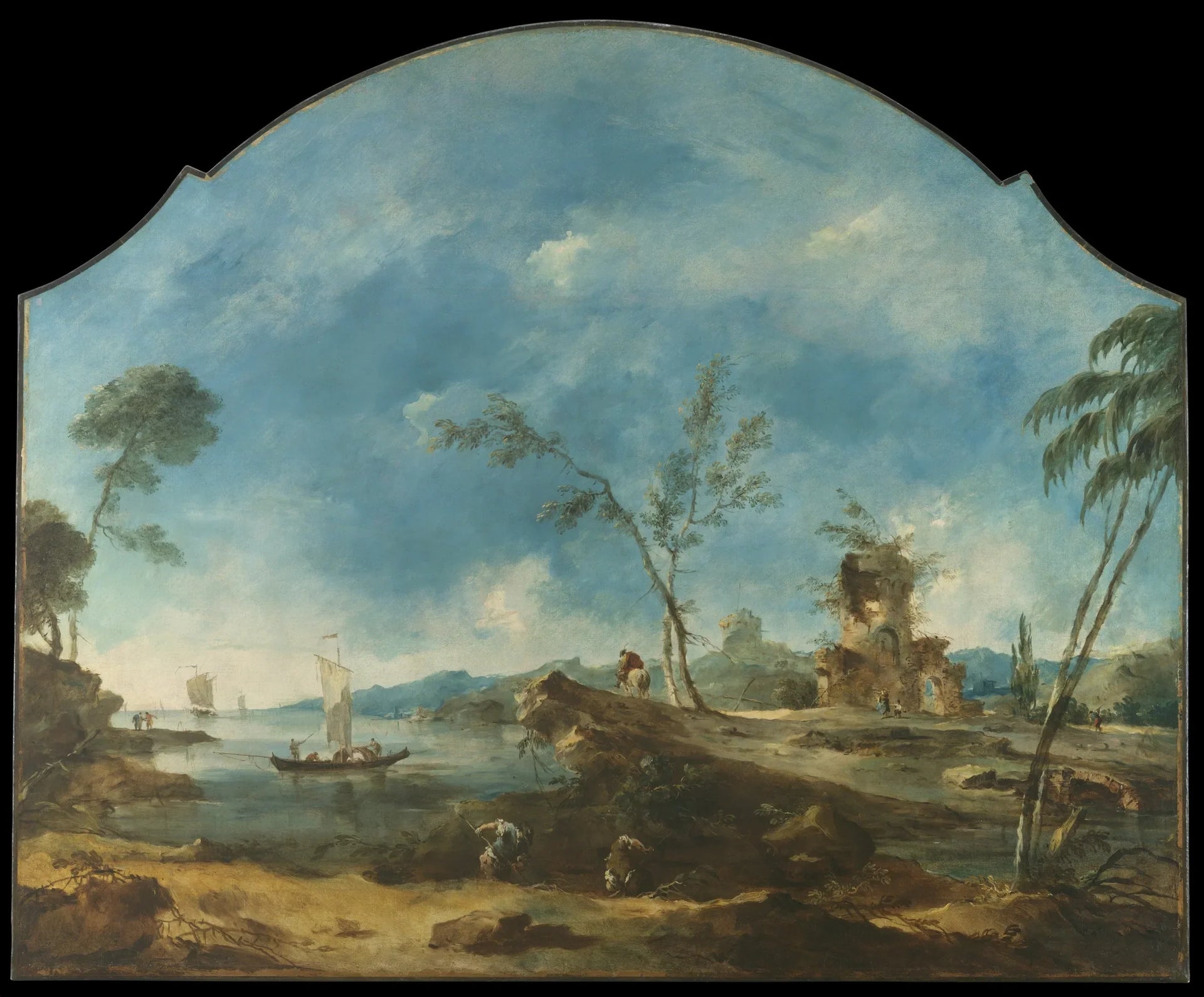 Paysage fantastique - Francesco Guardi image 1 reproduction réalisée par Alpha Reproduction