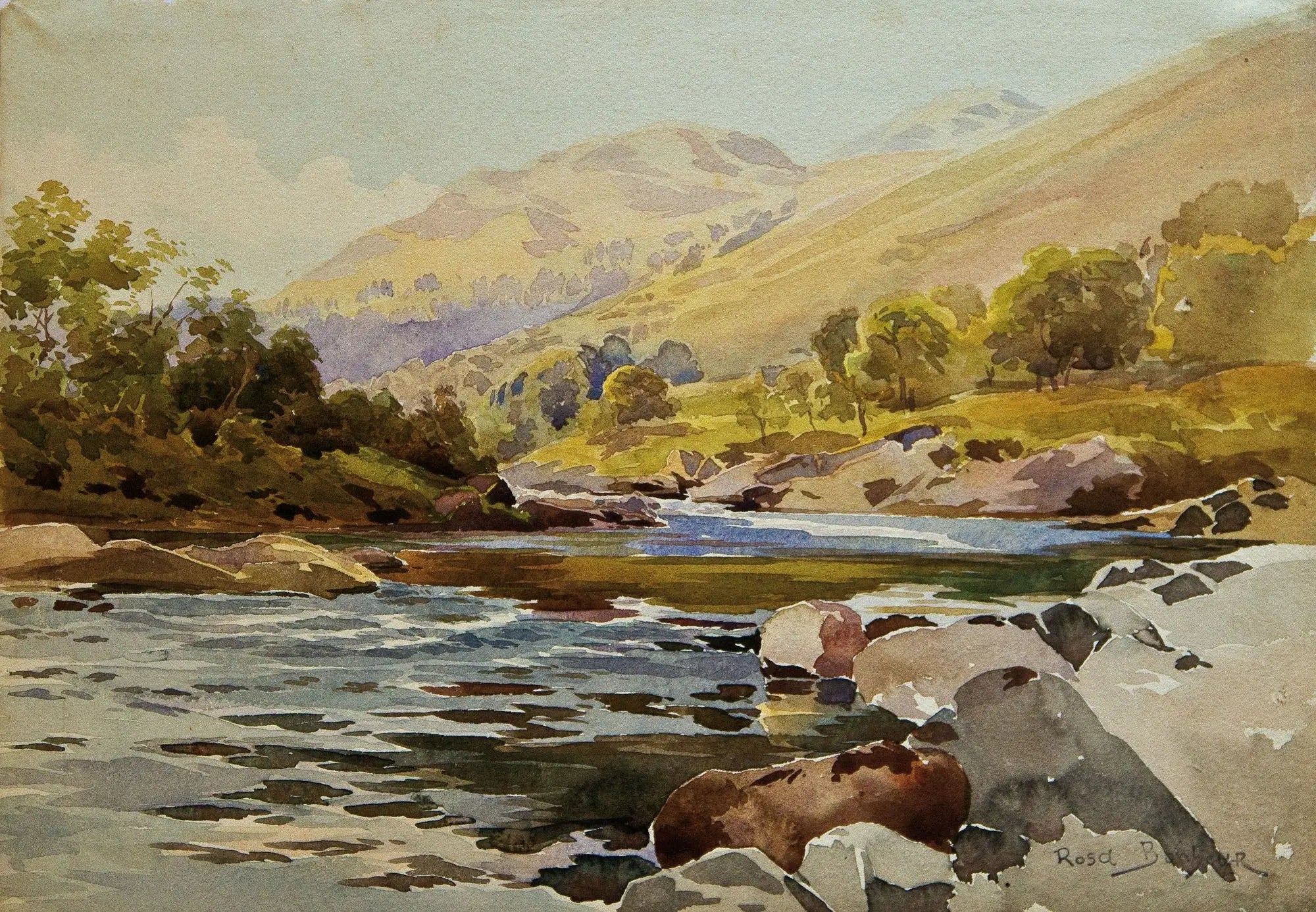 Paysage fluvial - Rosa Bonheur - Alpha Reproduction