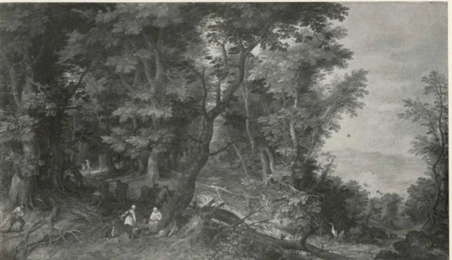 Paysage forestier (Le repos pendant la fuite vers l'Égypte) - Jan Brueghel l'Ancien
