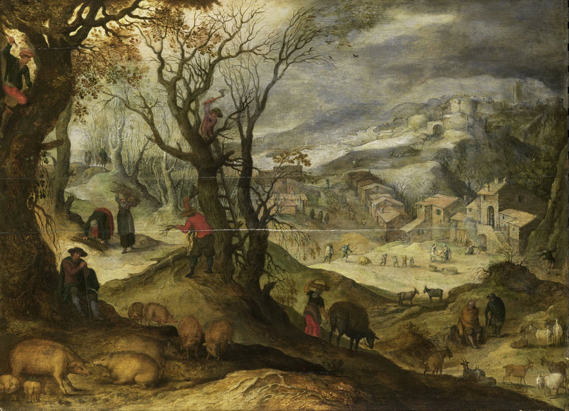 Paysage d'hiver - Artiste inconnu du Rijksmuseum