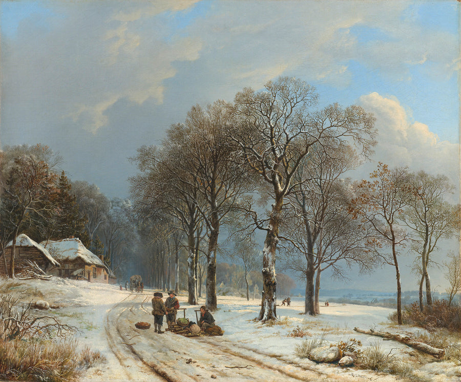 Paysage d'hiver - Barend Cornelis Koekkoek
