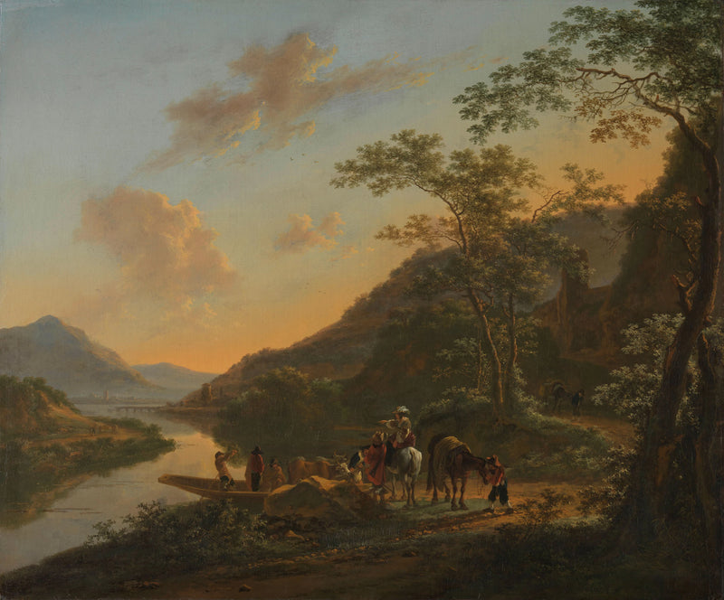 Paysage italien avec ferry - Jan Both
