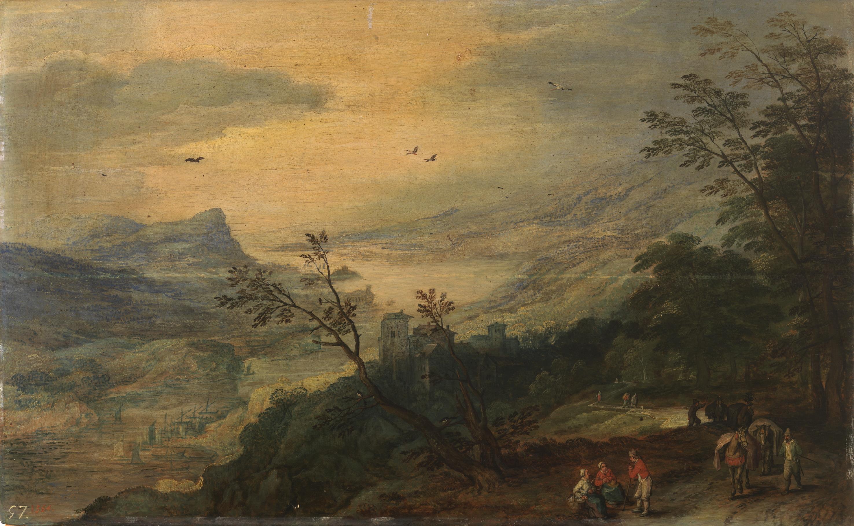 Paysage - Jan Brueghel l'Ancien image 1 reproduction artisanale de tableau