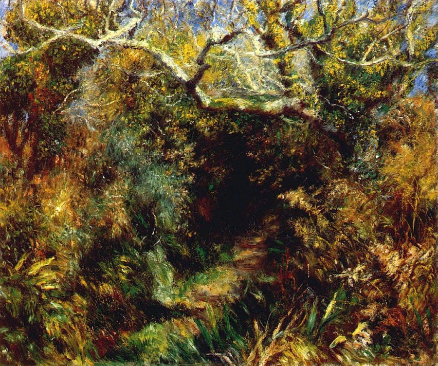 Paysage méditerranéen, vue de Toulon, 1891, Renoir – reproduction peinture à l’huile