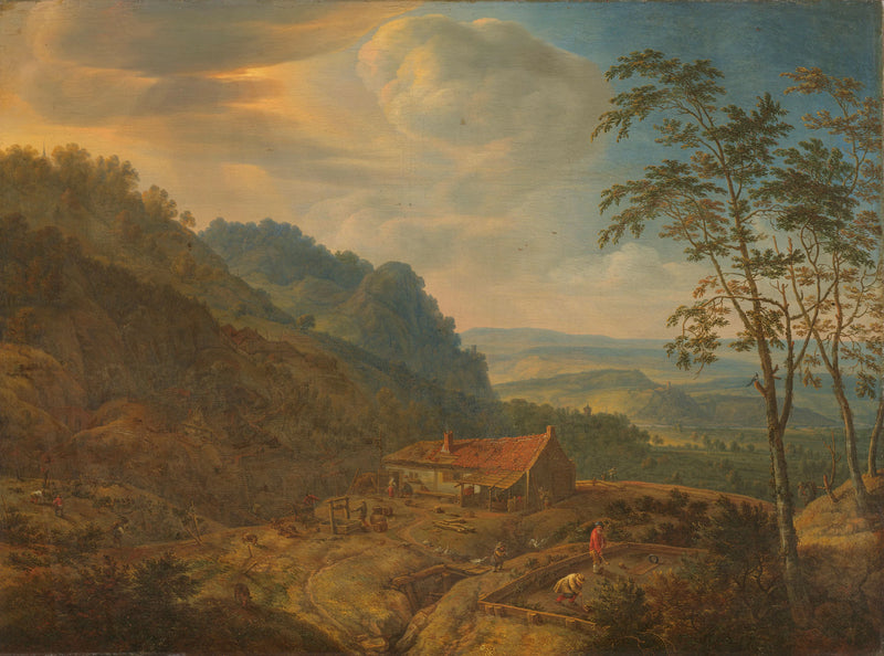 Paysage de montagne avec ferme - Herman Saftleven II