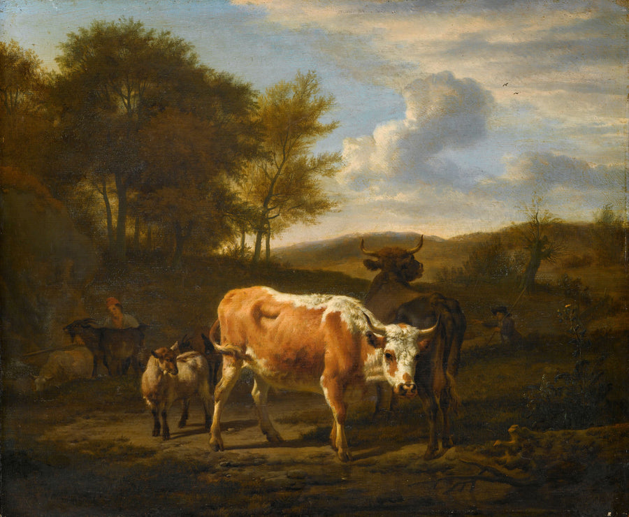 Paysage montagneux avec du bétail - Adriaen van de Velde