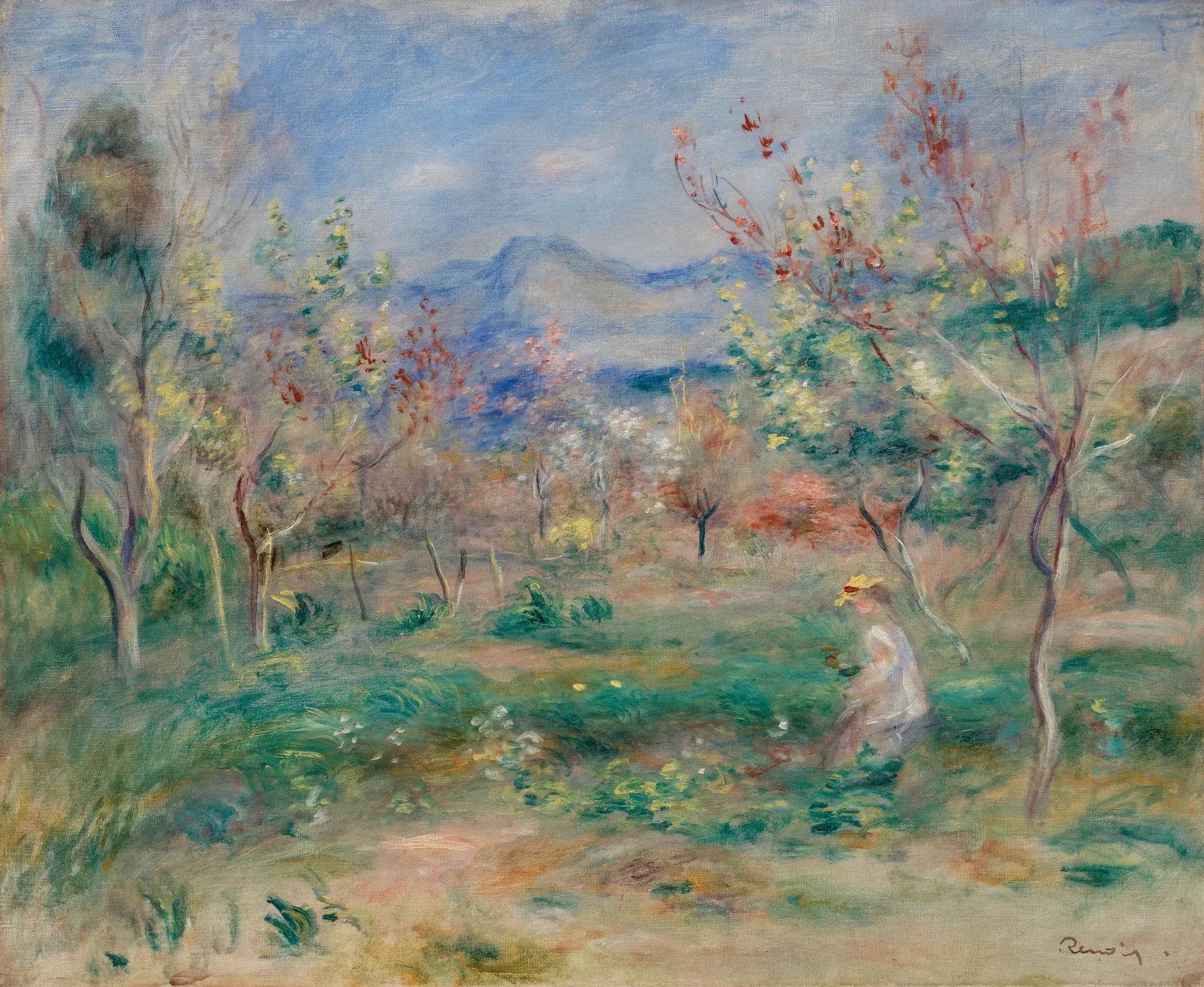 Paysage - Pierre-Auguste Renoir image 1 reproduction réalisée par Alpha Reproduction