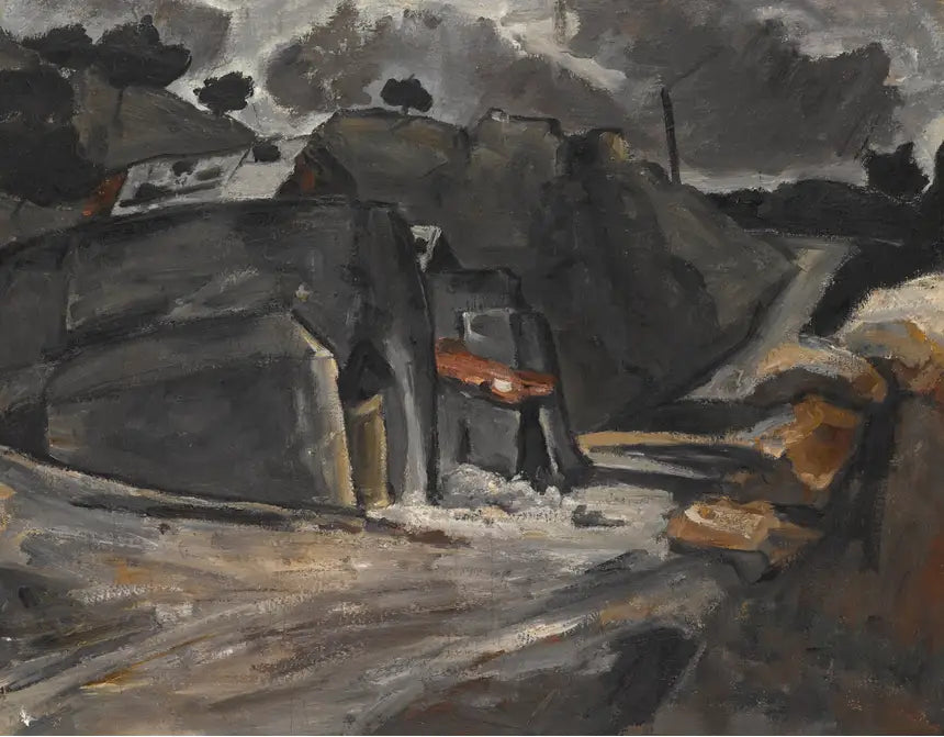 ภูมิทัศน์โพรวองซาล (โขดหินที่ล'เอสตาค) - Paul Cézanne