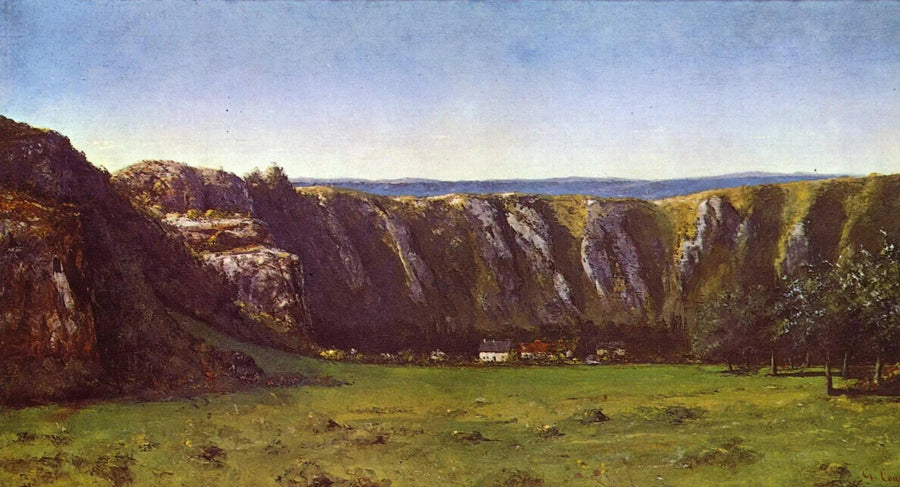 ทัศนียภาพหินในบริเวณใกล้เคียงของ Flagey - Gustave Courbet