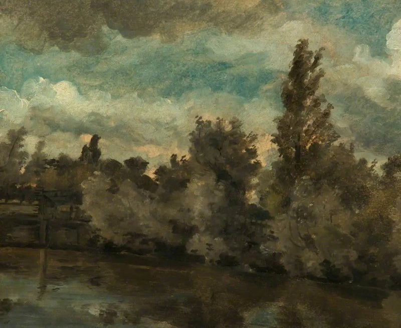 ทัศนียภาพ (ลำธารพร้อมแถวต้นไม้) - John Constable
