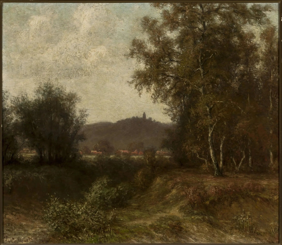 ทิวทัศน์ชนบทพร้อมต้นไม้ - Claude Monet
