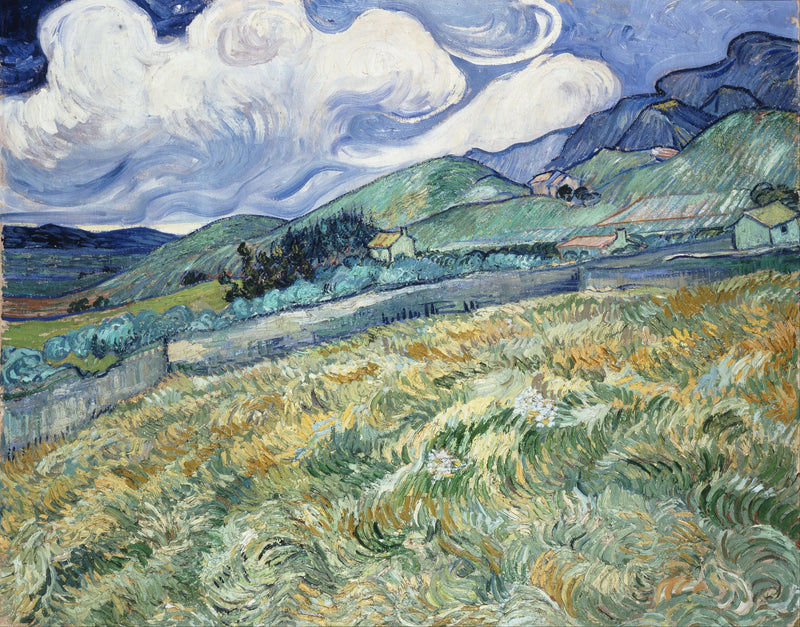 ภูมิทัศน์ภูเขาหลังโรงพยาบาลเซนต์พอล - Vincent van Gogh