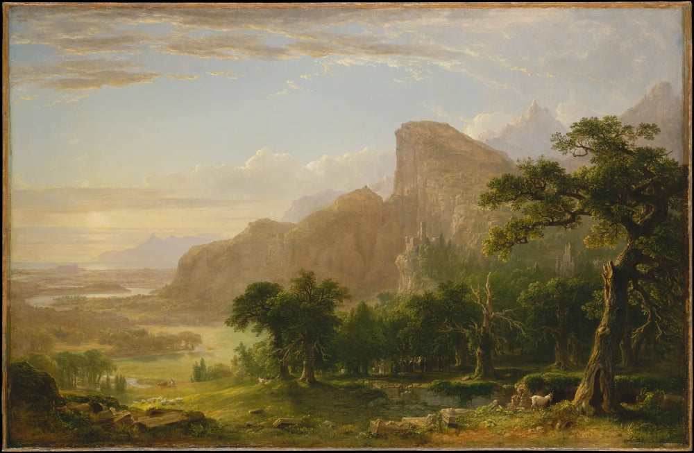 Paysage — Scène de « Thanatopsis » - Asher Brown Durand image 1 reproduction artisanale de tableau