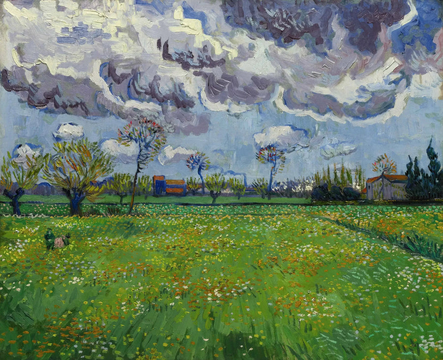 ภูมิทัศน์ใต้ท้องฟ้าที่เคลื่อนไหว - Vincent van Gogh