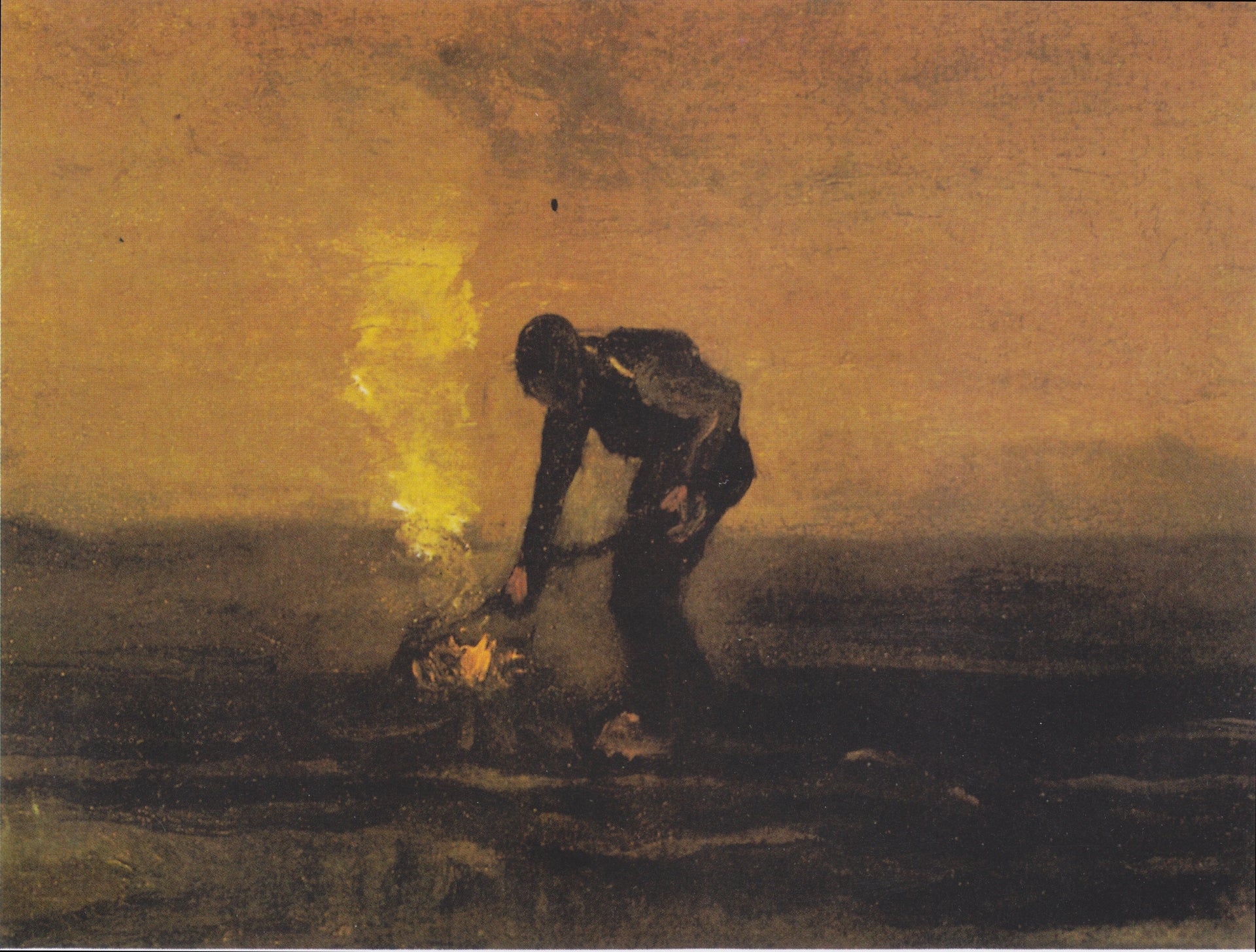 Paysan brûlant des mauvaises herbes F20 JH417 — Vincent van Gogh