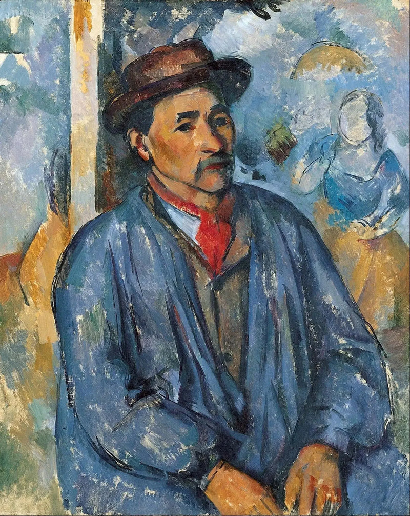 ชาวนาในเสื้อคลุมสีน้ำเงิน - Paul Cézanne