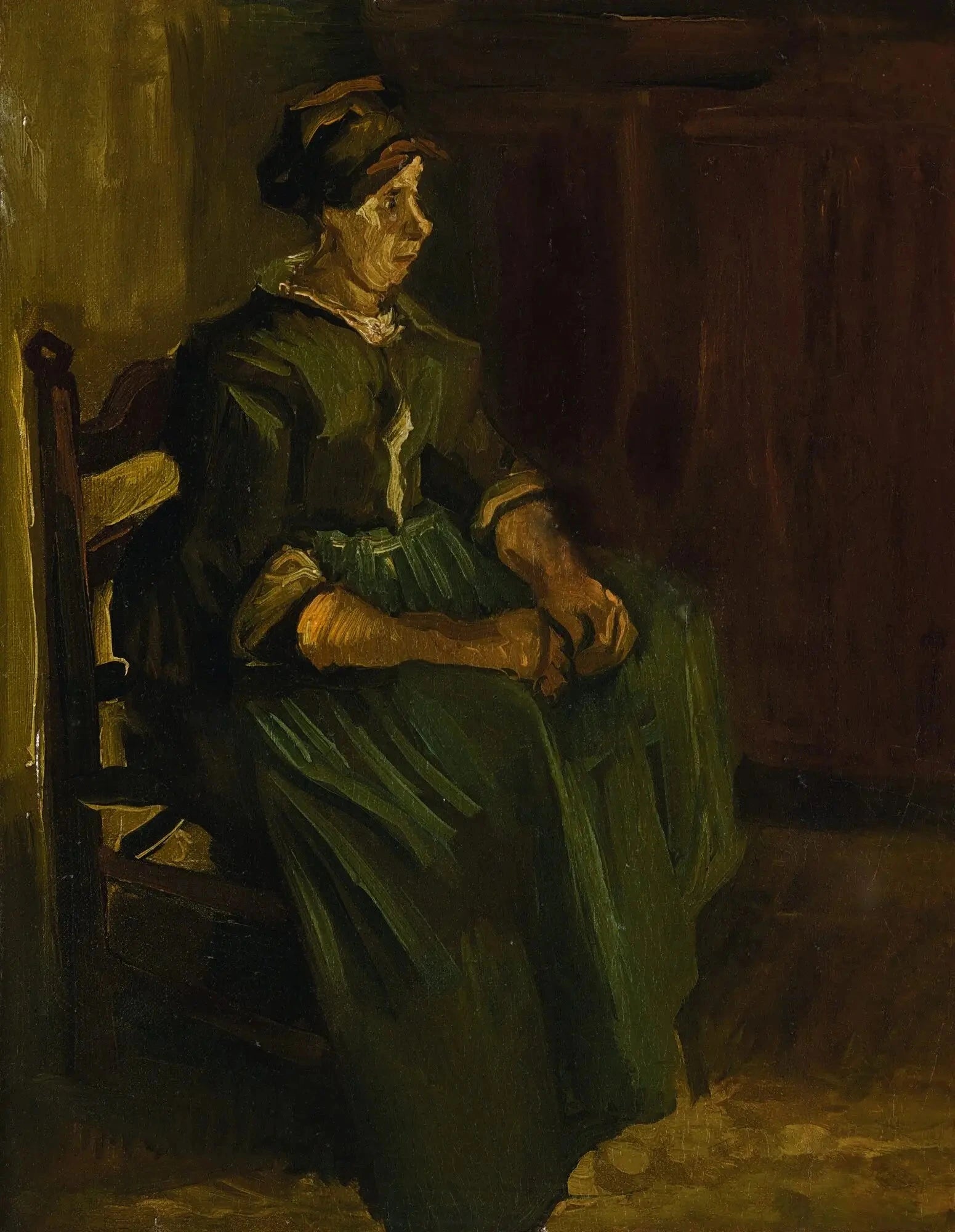 Paysanne assise sur une chaise F126 JH800 — Vincent van Gogh