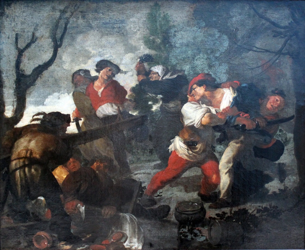 paysans bagarreurs - Johann Liss image 1 reproduction d’œuvre d’art à l’huile