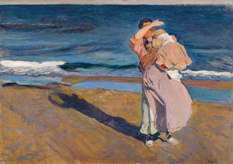 ชาวประมงกับลูกชายของเธอ - Joaquín Sorolla