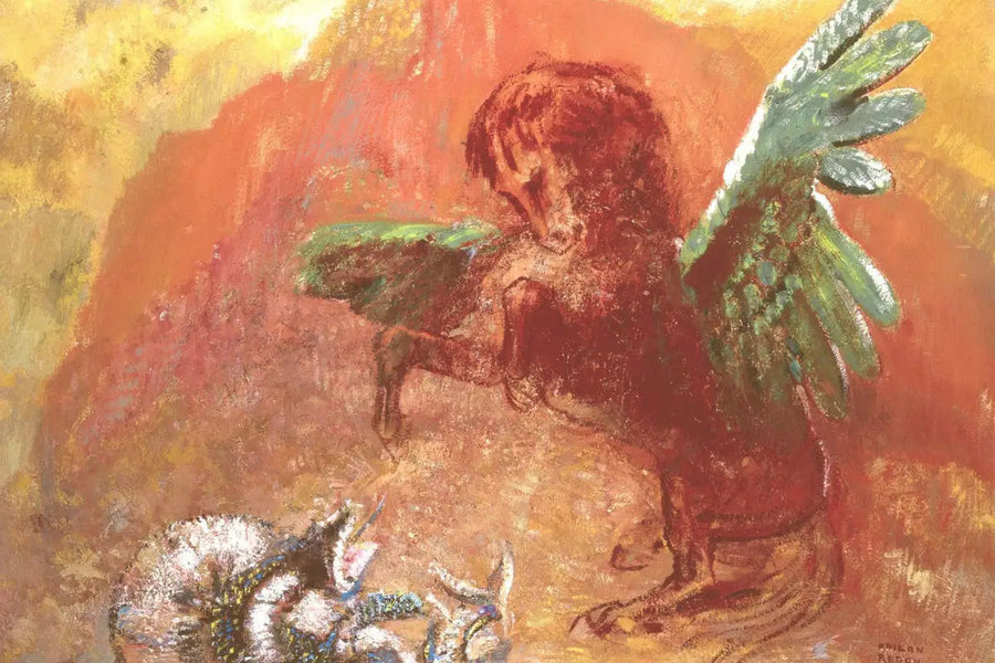 Pégase et l'Hydre - Odilon Redon