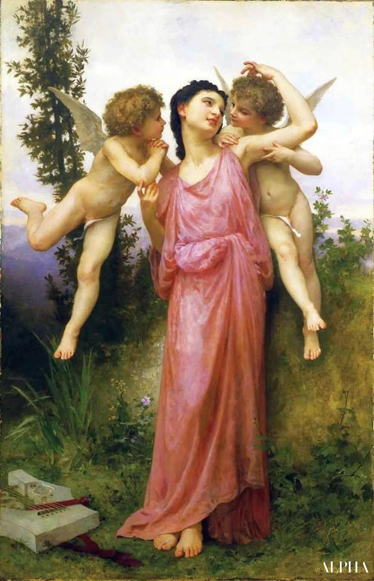 Tender Thoughts - William Bouguereau - High-end reproductions of paintings and artworks