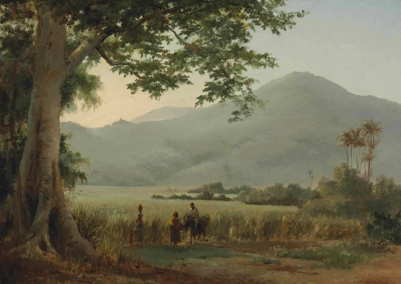 ตัวละครกำลังสนทนากันอยู่ข้างทาง - Camille Pissarro