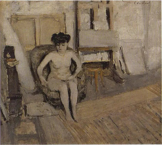 นกน้อยนั่ง - Édouard Vuillard